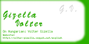 gizella volter business card